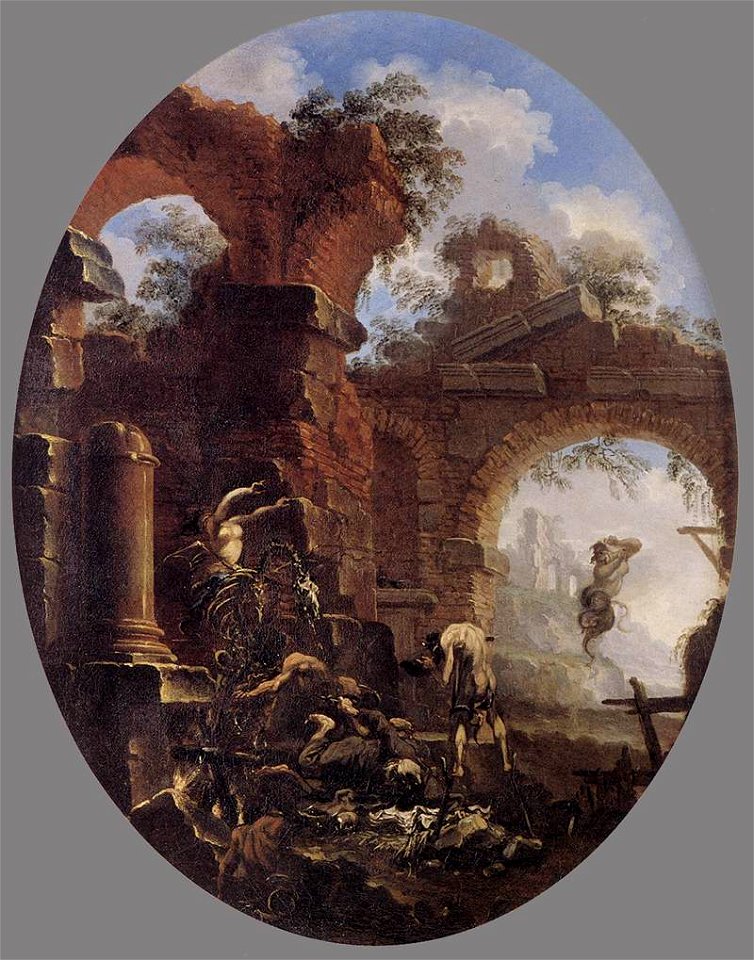 Salvator Rosa - A Friar Tempted by Demons - WGA20043