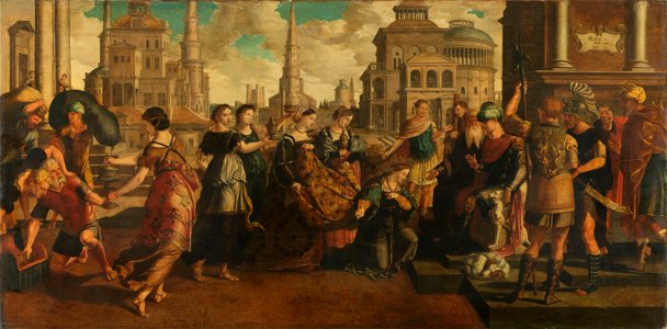 Salomo en de koningin van Sheba Rijksmuseum SK-A-669