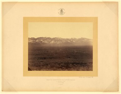 Salt Lake City and Wahsatch Mountains - T. H. O'Sullivan, phot. LCCN2004680326