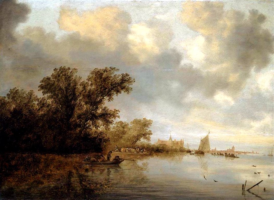 Salomon van Ruysdael - River Landscape - WGA20567