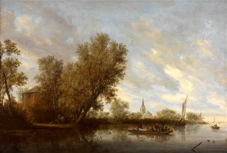 Salomon van Ruysdael - The Ferry Boat - 33.204 - Rhode Island School of Design Museum