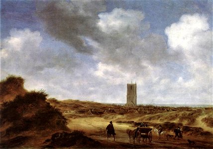 Salomon van Ruysdael - View of Egmond aan Zee - WGA20562