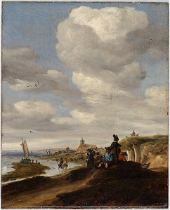 Salomon van Ruysdael - Seacoast Scene - 1935.29 - Harvard Art Museums