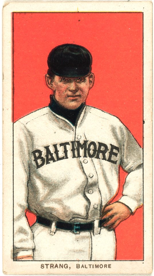 Sam Strang, Baltimore Team, baseball card portrait LCCN2008676918