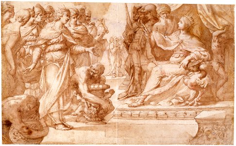 Salomón y la reina de Saba (Francesco Fracanzano)