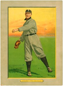 Sam Crawford, Detroit Tigers, baseball card portrait LCCN2007685676