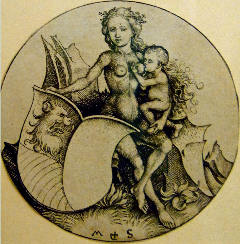 Sammlung Ludwig - Artefakt und Naturwunder-Schongauer-Wilde Frau80411