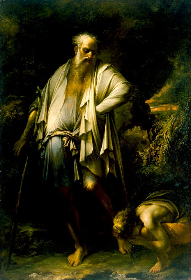 Salvator Rosa - Diogenes Casting Away His Cup - BF.2004.10 - Museum of Fine Arts