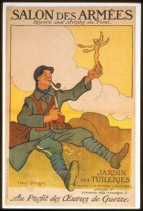 Salon des Armées, réservé aux artistes du front. Au profit des oeuvres de guerre. Jardin des Tuileries LCCN99613639