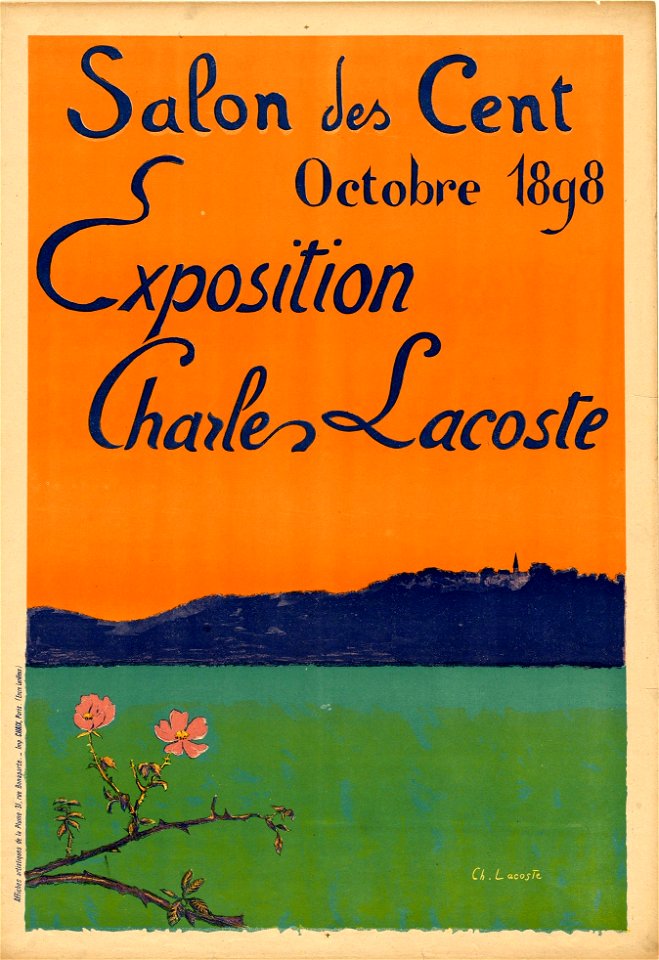 Salon des Cent - Exposition Charles Lacoste octobre 1898