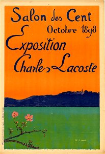 Salon des Cent - Exposition Charles Lacoste octobre 1898