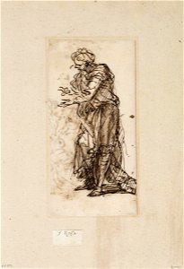 Salvator Rosa - Standing Male Figure - Google Art Project