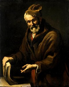 Salvator Rosa - Portrait of a Philosopher - WGA20053. Free illustration for personal and commercial use.