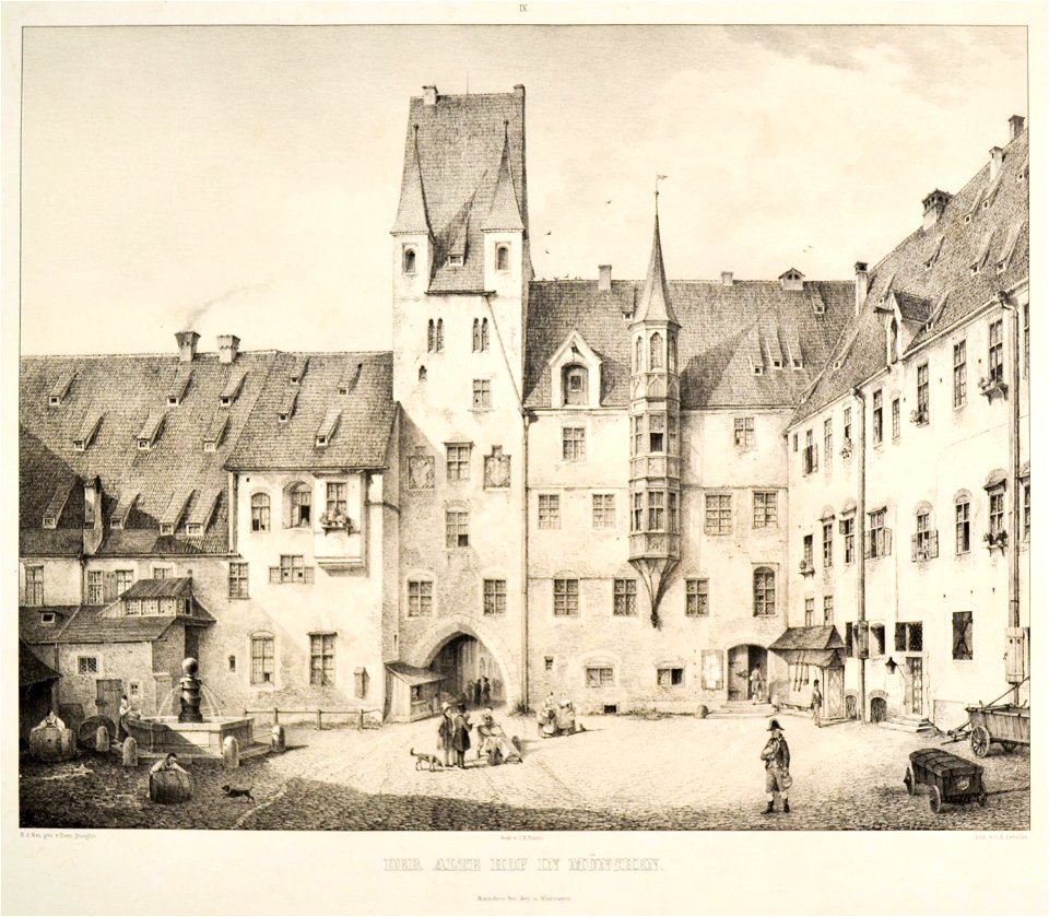 Sammlung malerischer Burgen - 3te Lieferung - Der alte Hof in München