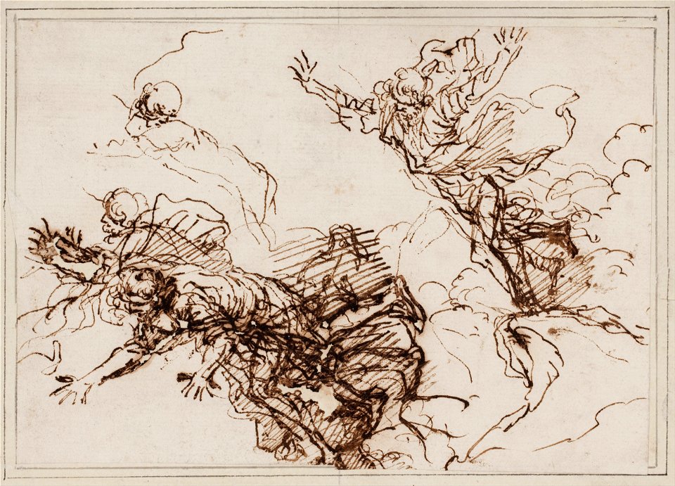 Salvator Rosa - Studies for the Death of Empedokles - Google Art Project