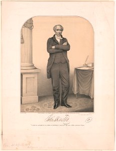 Sam Houston - lith. of E.C. Kellogg, Hartford, Conn. from a daguerreotype by Mead (i.e., Meade) Brothers LCCN2003656491