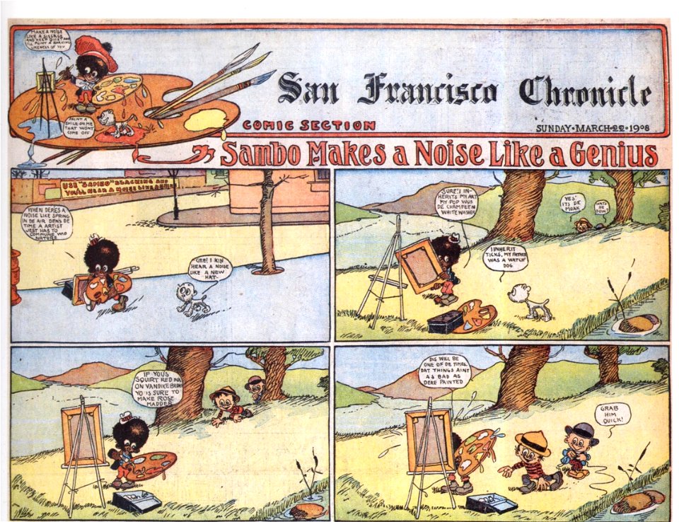 Sambo and his Funny Noises (March 22, 1908) (top half)