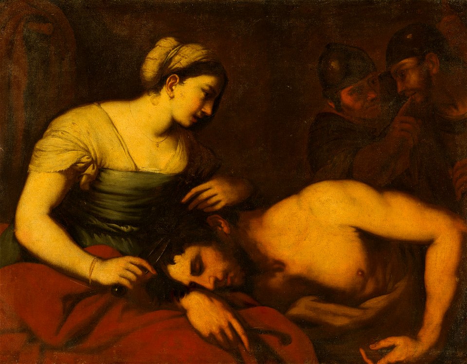 Samson and Delilah by a follower of Luca Giordano Mauritshuis 356