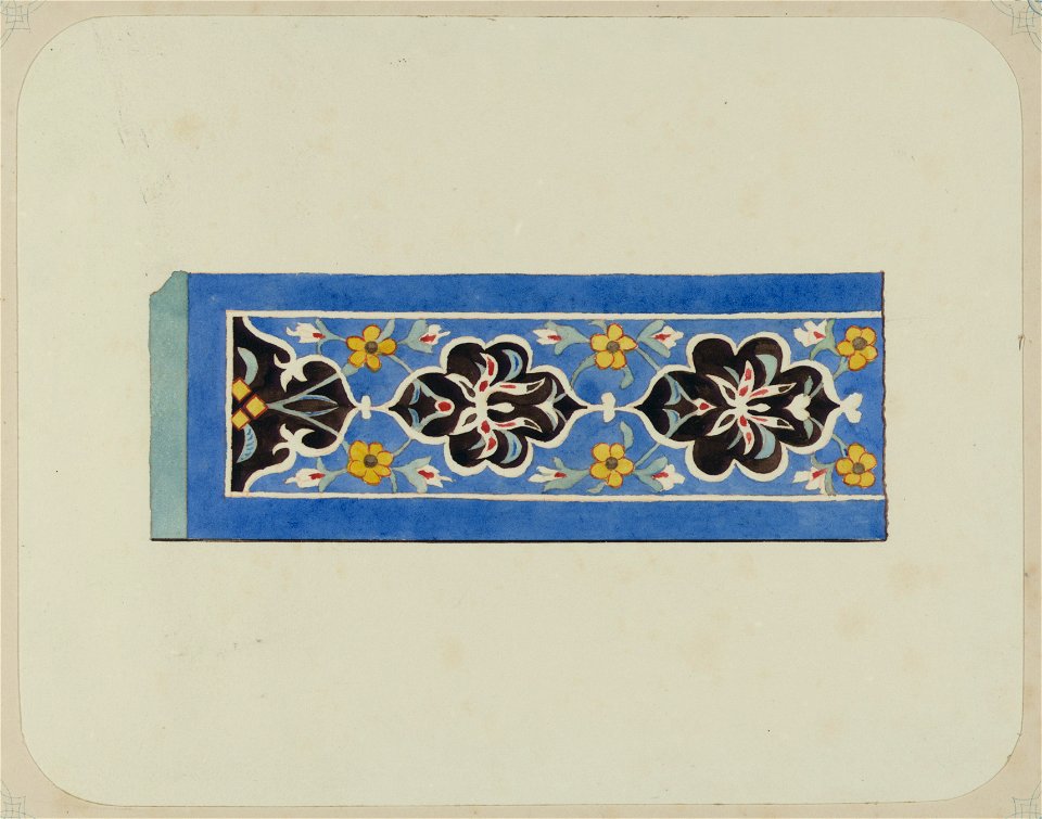 Samarkandskiia drevnosti. Grobnitsa sviatago Kussama ibni Abassa (Shakh-Zinde) i mavzolei pri nem (sic). Mavzolei Emira Assada. Izrazets iz otdielki fasada na mavzoleie Emira Abu-Tengi LCCN2007683699