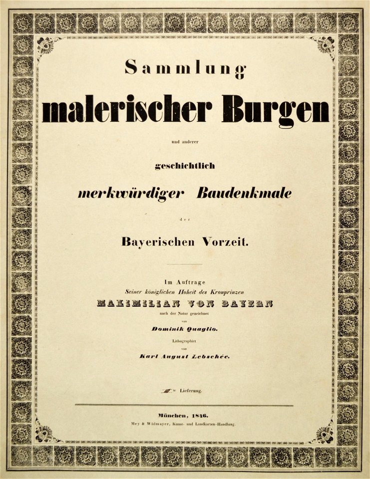 Sammlung malerischer Burgen - Quaglio - Lebschee - 3te Lieferung
