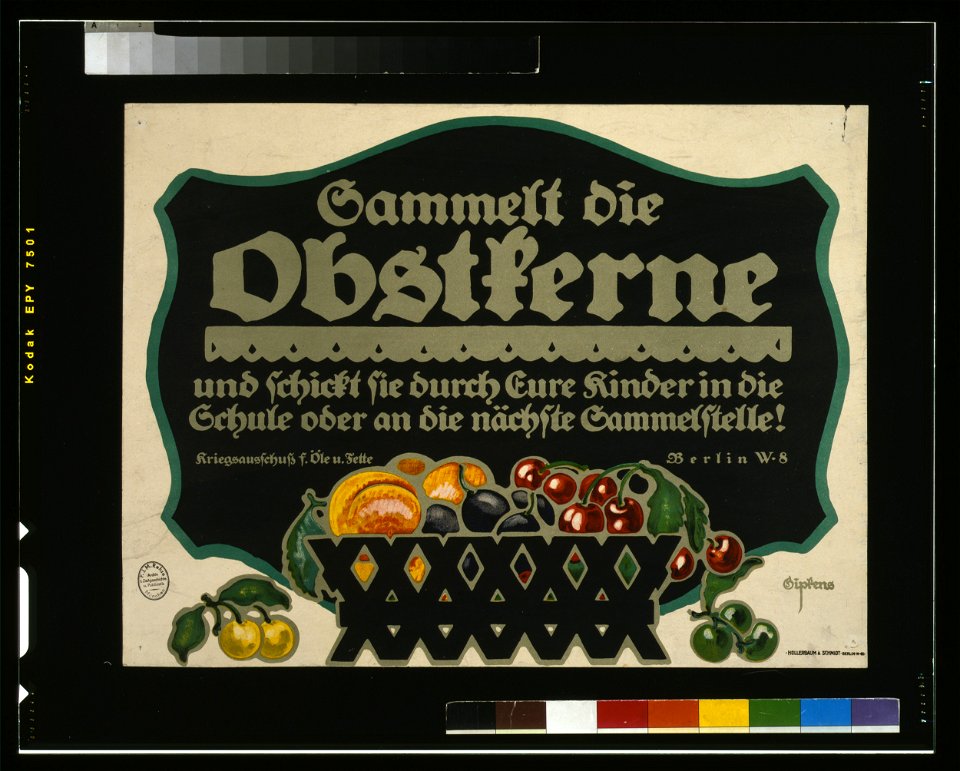 Sammelt die Obstkerne und schickt sie durch Eure Kinder in die Schule oder an die nächsten Sammelstelle! - Gipkens. LCCN2004665877