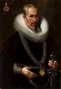 Samuel Hofmann - Portrait of a man in a frill - M.Ob.2205 - National Museum in Warsaw