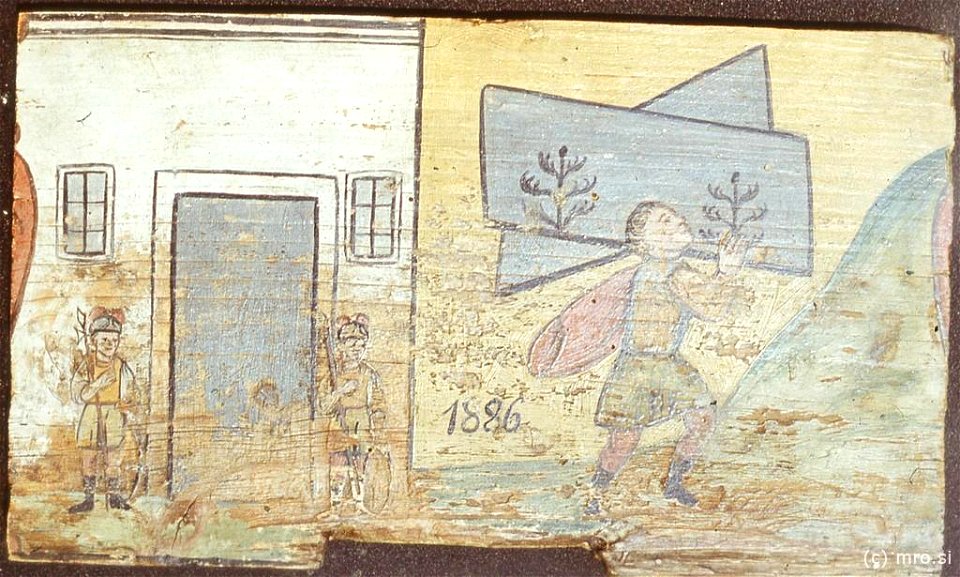 Samson nese vrata iz Gize (panjska končnica, 1886)