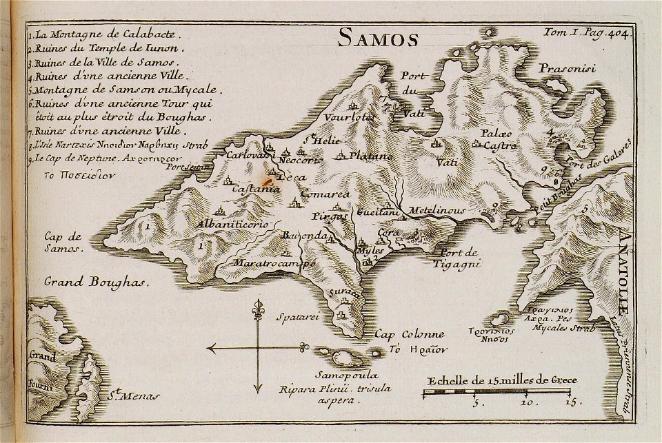 Samos island - Tournefort Joseph Pitton De - 1717