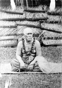 Samoan talking chief Mataafa, ca. 1900