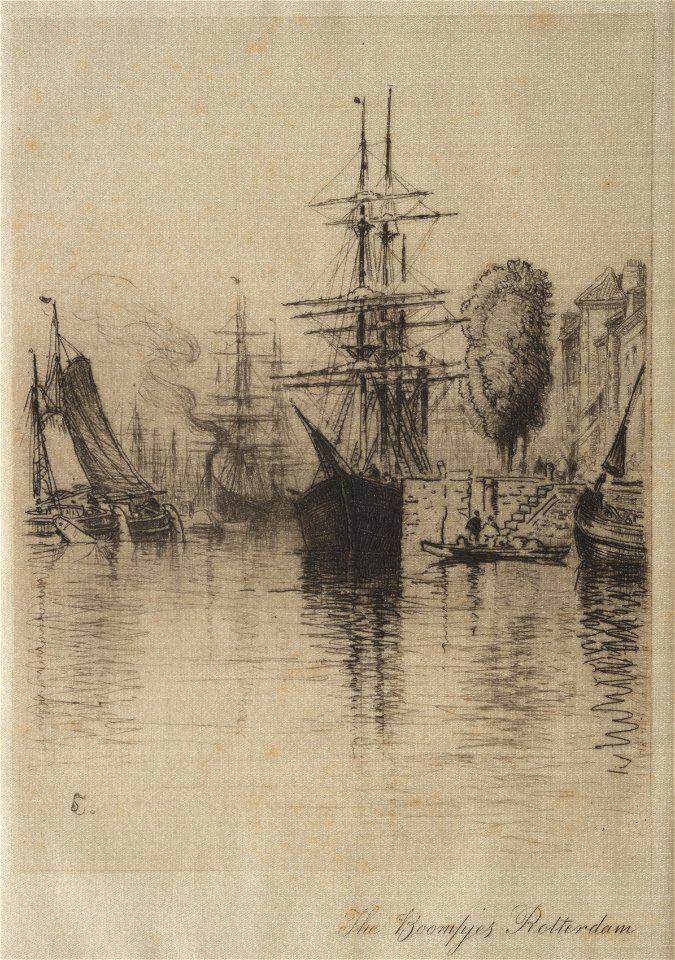 Samuel Colman (American, 1832-1920) - The Boompjes, Rotterdam - 1941.130 - Cleveland Museum of Art