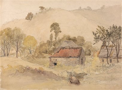 Samuel Palmer - The Barns - Google Art Project