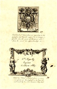 Samuel Ireland (after William Hogarth) - Gamble Arms & Hogarth's shop-card