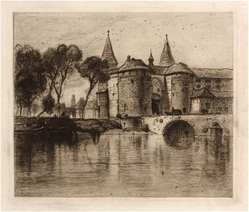 Samuel Colman (American, 1832-1920) - Pont de Grand, Bruges - 1923.180 - Cleveland Museum of Art