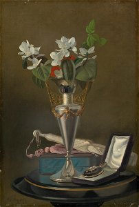Samuel Marsden Brookes - Still Life with Fan and Pendant - 2004.165.3 - National Gallery of Art