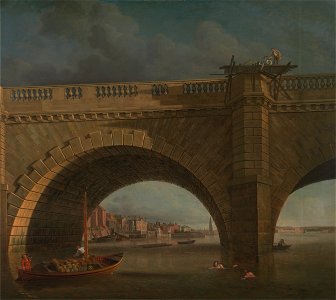 Samuel Scott - Arches of Westminster Bridge - Google Art Project