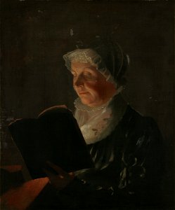 Samuel Finley Breese Morse - By Candlelight (Mrs. Jedidiah Morse (Elizabeth Ann Breese)) (1766-1828) - 1951.58.1 - Yale University Art Gallery