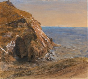 Samuel Palmer - The Rock Slip near Boscastle - Google Art Project