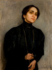 Samuel Hirszenberg - Portrait of Maria Feldman - MNK II-a-959 - National Museum Kraków