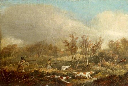 Samuel John Egbert Jones (1797-1861) - Pheasant-Shooting, Two Guns and Pointers - 515723.1 - National Trust