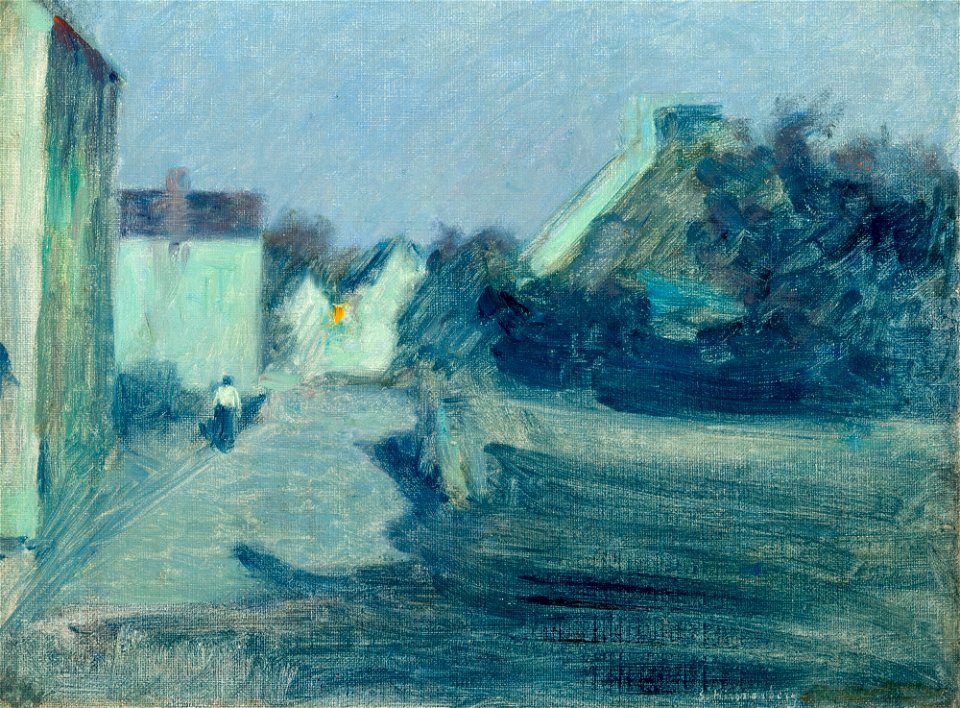 Samuel Hirszenberg - Village Lane in the Moonshine - MNK II-a-1085 - National Museum Kraków