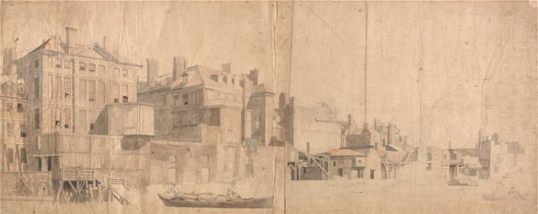 Samuel Scott - A Town House on the Thames - Google Art Project