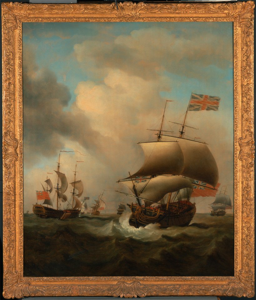 Samuel Scott - Shipping in a Choppy Sea - Google Art Project