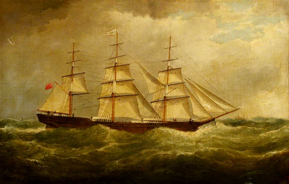 Samuel Walters (1811-1882) - The Ship 'Tangier' - BHC3652 - Royal Museums Greenwich