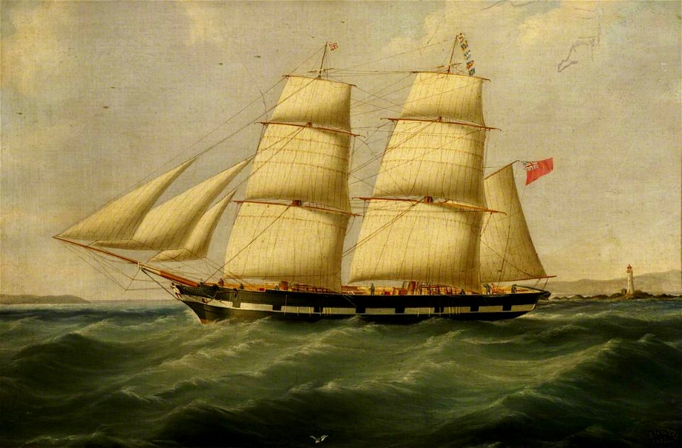 Samuel Walters (1811-1882) - The Snow 'Boomerang' - BHC3240 - Royal Museums Greenwich
