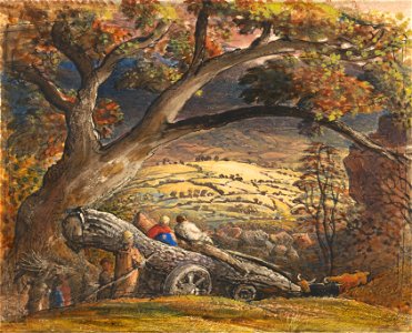Samuel Palmer - The Timber Wain - Google Art Project