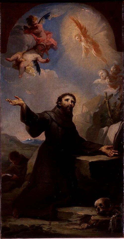 San Francisco de Asís en oración, de Mariano Salvador Maella (Museo Cerralbo, Madrid)