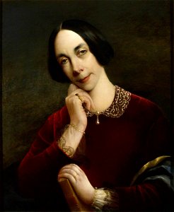 Samuel Laurence (1812-1884) (attributed to) - Jane Baillie Welsh, Mrs Thomas Carlyle (1801–1866) - 263341 - National Trust