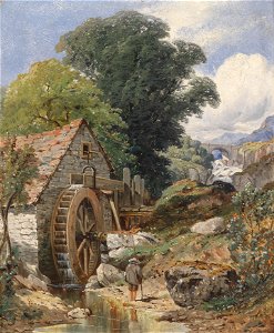 Samuel Henry Baker Mühle in der Nähe von Rhydlanfair