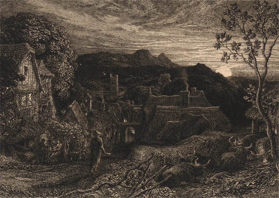 Samuel Palmer - The Bellman - Google Art Project