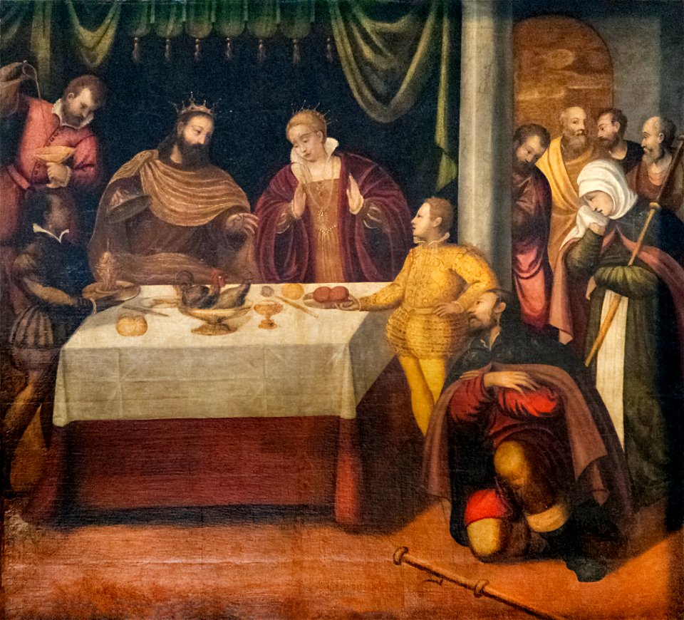 San Giacomo dall'Orio (Venice) - Cena in Emmaus (principio secolo XVI), di scuola di Bonifazio Veronese